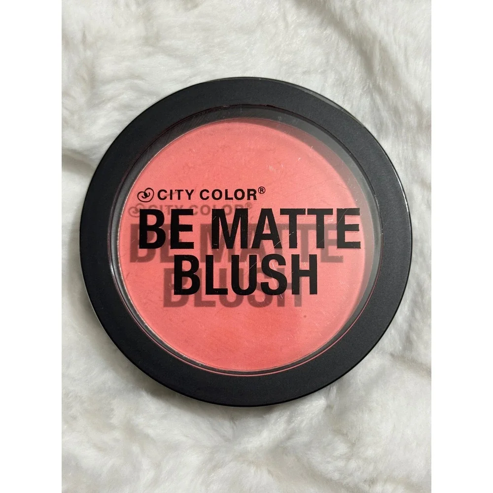 City‎ Color Be Matte Blush Fresh Melon Peachy Pink Powder Blush 0.314oz C-0003
